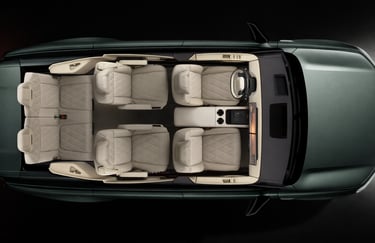 interior do SUV Volkswagen ID ERA 9X com 6 lugares e design premium