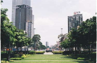 Saigon city view shot on film