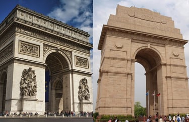 Similarities between French and Hindi