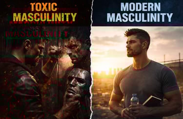 men’s mental health, why men suffer in silence, toxic masculinity vs modern masculinity.