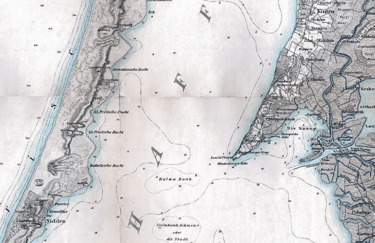 1893 Kuršių nerijos ir marių žemėlapis