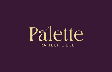 Palette - traiteur Liège - identité visuelle par Soleado studio