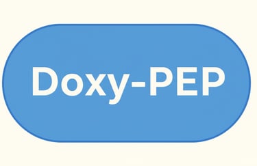 blue pill with doxy-pep in the middle of it
