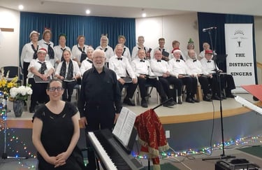The District Singers perform at aged care facility