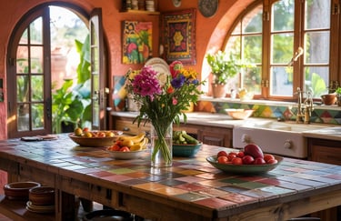 Colorful Bohemian Style Kitchen
