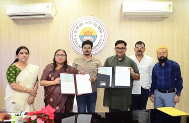 FlyUP Foundation Mou with Deen dayal upadhyaya Gorakhpur University 