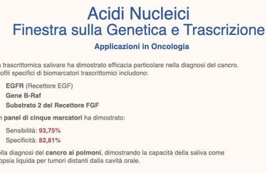 La saliva medium per il Genoma 