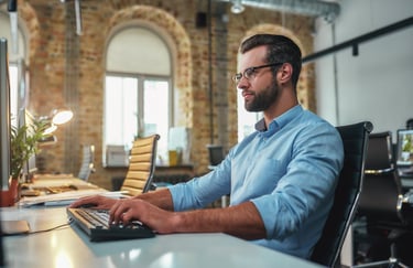 Professionnel utilisant un service de droit des affaires