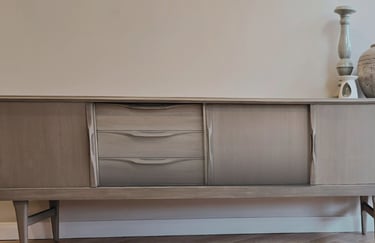 60's sideboard modernised wit a paint wash by Julia from Absolutely Mintage