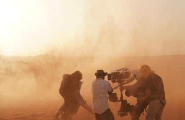 The goat life filming in the desert - cinematics