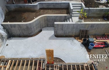 Custom Concrete walls, stairs, and slab