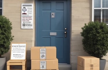 a bunch of boxes on a pallet