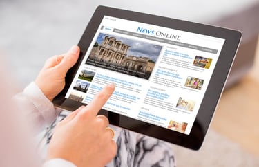 Feature news advertising