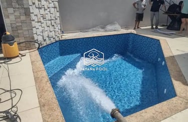 kolam renang minimalis buatan dayanayanapool di cirebon
