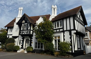 Exterior woodwork and property restoration on a traditional Sussex home