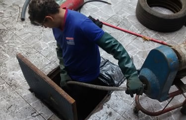 desentupimento com caixa de gordura