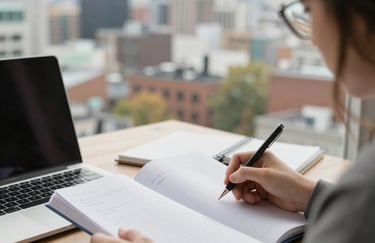 A traveler with luggage looking at a map planning their trip.
