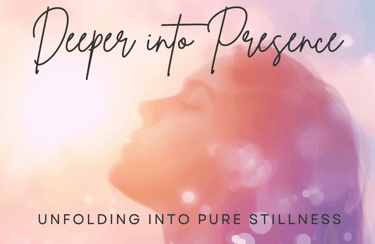 eeper into presence. Girl in a serene image with head raised toward the light, unfolding into pure stillness