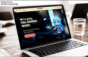 A website landing page.