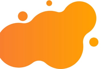 eine orangene Grafik, die aussieht, wie ein Farbklecks.