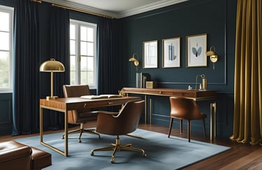 Elegant & Luxurious Study Room