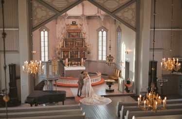 bryllup i kirke Oslo. Norge
