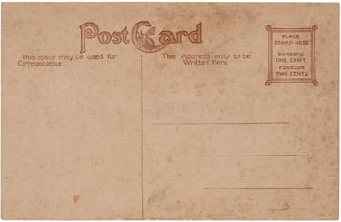 Circa 1910 Carlisle Indian School Vintage Basketball Original Postcard Jim Thorpe (back)