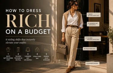how to dress rich on a budget — six pieces worth owning