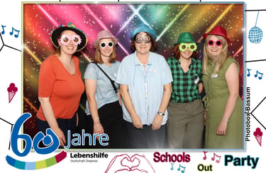 Drucklayout Schools out Party Lebenshilfe Grafschaft Diepholz