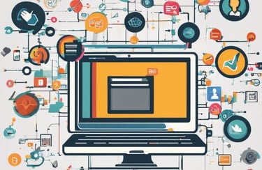 three men laughing while looking in the laptop inside room