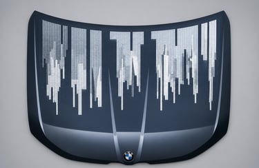 Capô da BMW com tecnologia que cria animações e muda de cor em tempo real