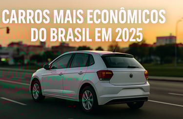 Carros mais econômicos do Brasil em 2025
