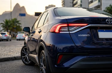 Carros híbridos Toyota 2026 com baixo consumo de combustível na cidade