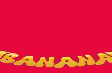 a banana peely banana with the word banana peel