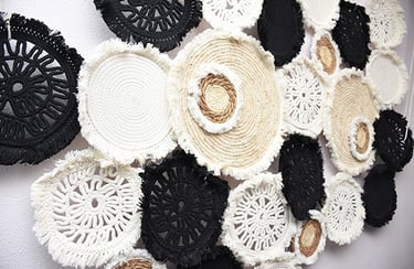 Praktijk Fluenta Massage boho wanddeco