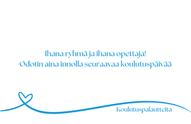 Koulutuspalautteet, asiakaspalautteet NLP koulutus, Satu Aherto
