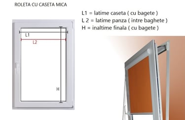 Rolete textile cu caseta si ghidaj, asiguram masuratoare si montaj