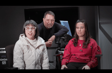 Three of the Audio Accessibility Alliance team at DiGiCo