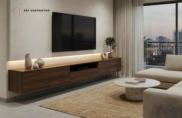 Wall-Mounted Floating TV Unit