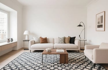 Statement Rug in living room