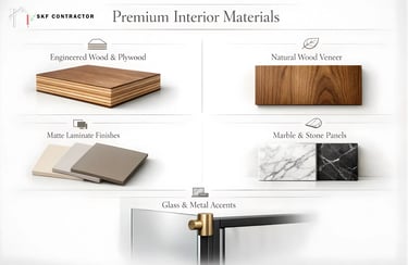 Popular Materials & Finishes for TV Unit