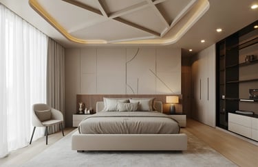 Statement Ceiling Designs Bedroom