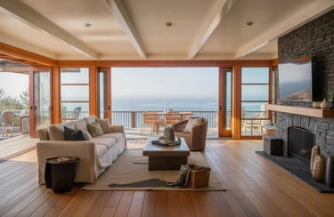 West Coast Contemporary Living room