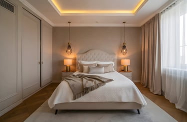 Luxury Lighting Layers Bedroom