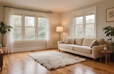 Living Room with Quality Flooring