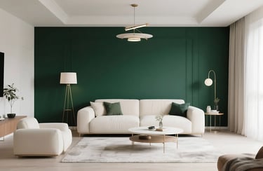 Bold Accent Wall Living Room