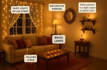 How to Brighten Up Your Living Room for Diwali
