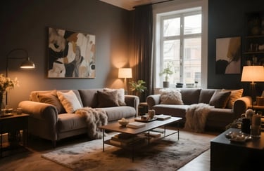 living Room With Prioritize Comfort