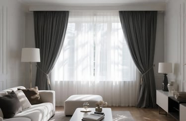 Layer Curtains in Living Room