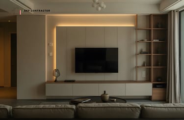 LED Backlit TV Unit Design